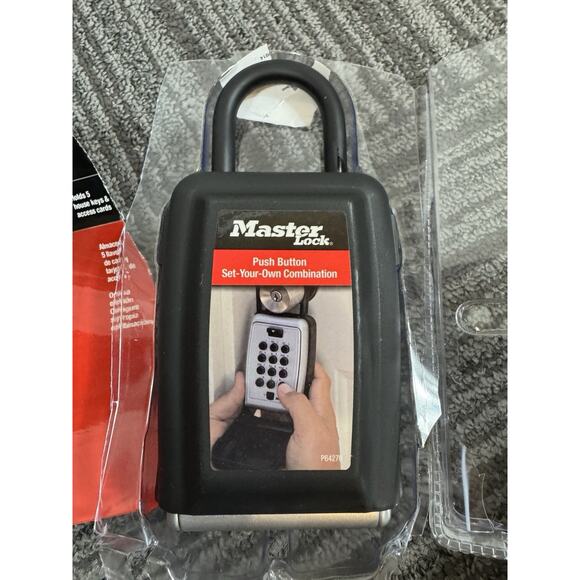 Master Lock Portable Key Lock Box – Push Button Combination Key Safe - Picture 2 of 5
